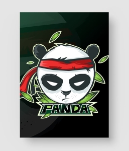 游戏战队Logo 熊猫