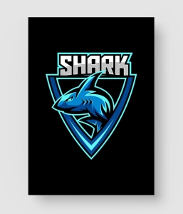 游戏战队Logo 鲨鱼