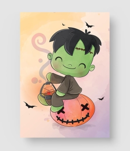 万圣节创意插画