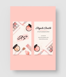化妆品创意名片