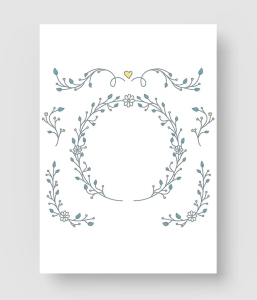 婚礼请柬装饰花纹