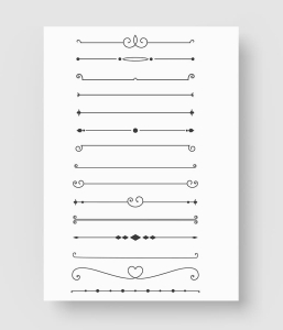 极简个性装饰边线