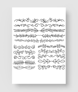 手绘植物纹饰花纹