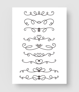手绘装饰边线