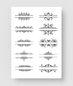 装饰边线边框纹饰