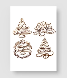 圣诞节英文艺术字效