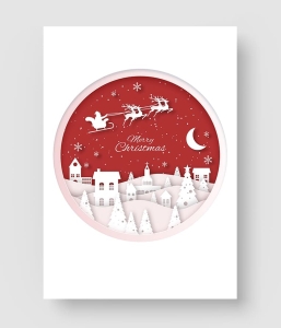 圣诞节剪纸创意