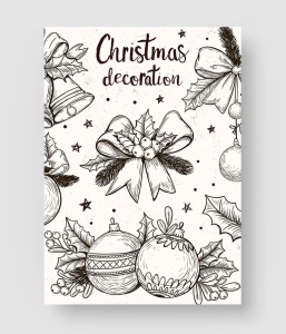 圣诞节手绘元素