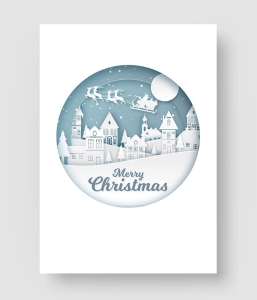 圣诞节剪纸创意