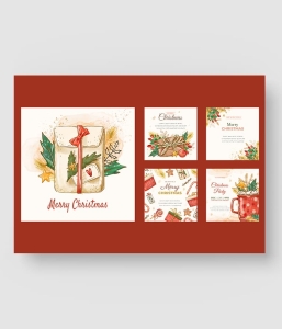 圣诞节创意卡片