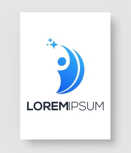 抽象人形企业标志