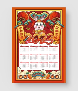 2023兔年挂历