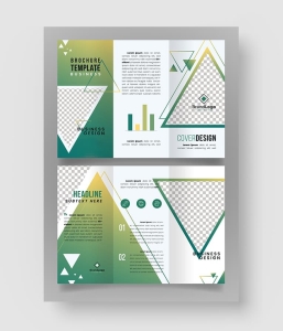 三角形极简折页