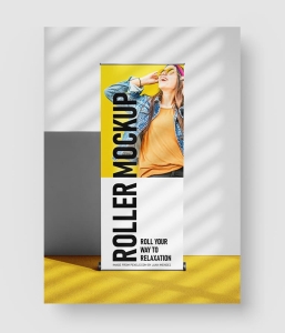 x展架海报样机模板