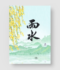 雨水节气海报 第三季
