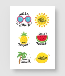 夏天活动促销英文字体模板