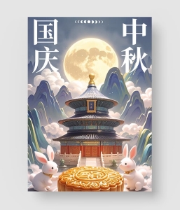 双节同庆海报模板 第二季