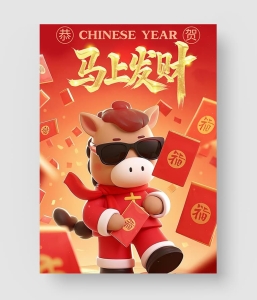 2026马年挂历模板